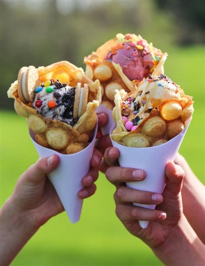 Delight In A Cone: The Irresistible Charm Of Bubble Waffle Ice Cream