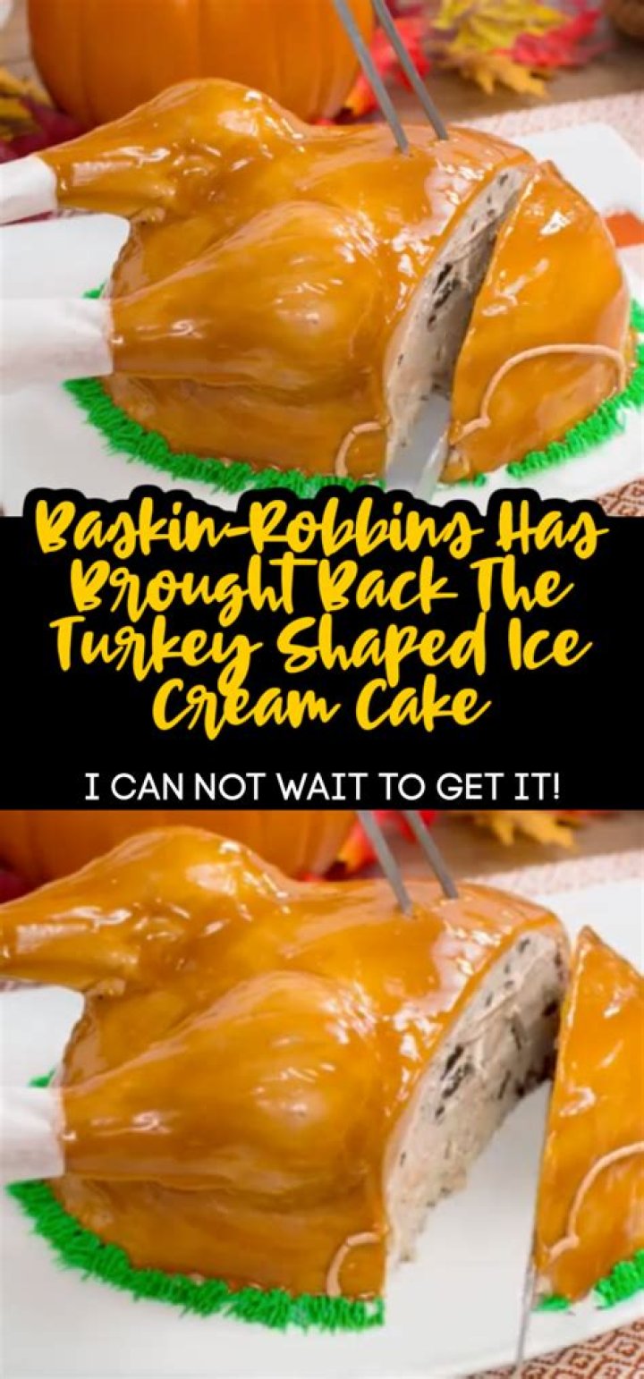 Delightful Indulgence: Baskin Robbins Turkey Ice Cream Cake